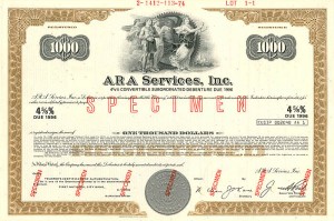 ARA Services, Inc. -$1,000 